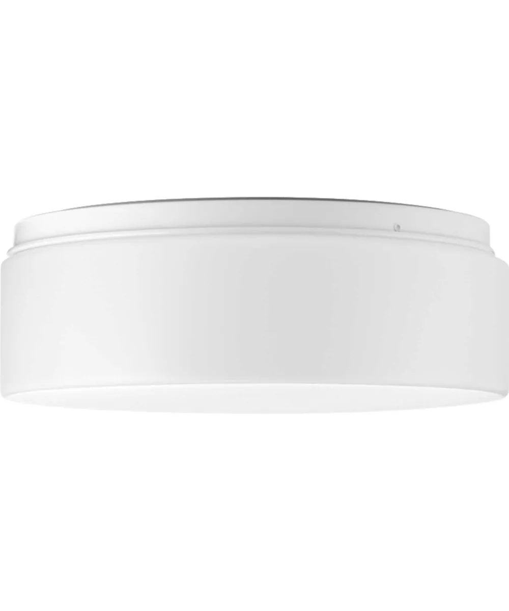 1-Light 11" LED Drum Flush Mount White