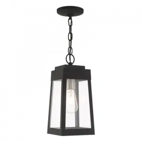 1 Lt Black Pendant Lantern