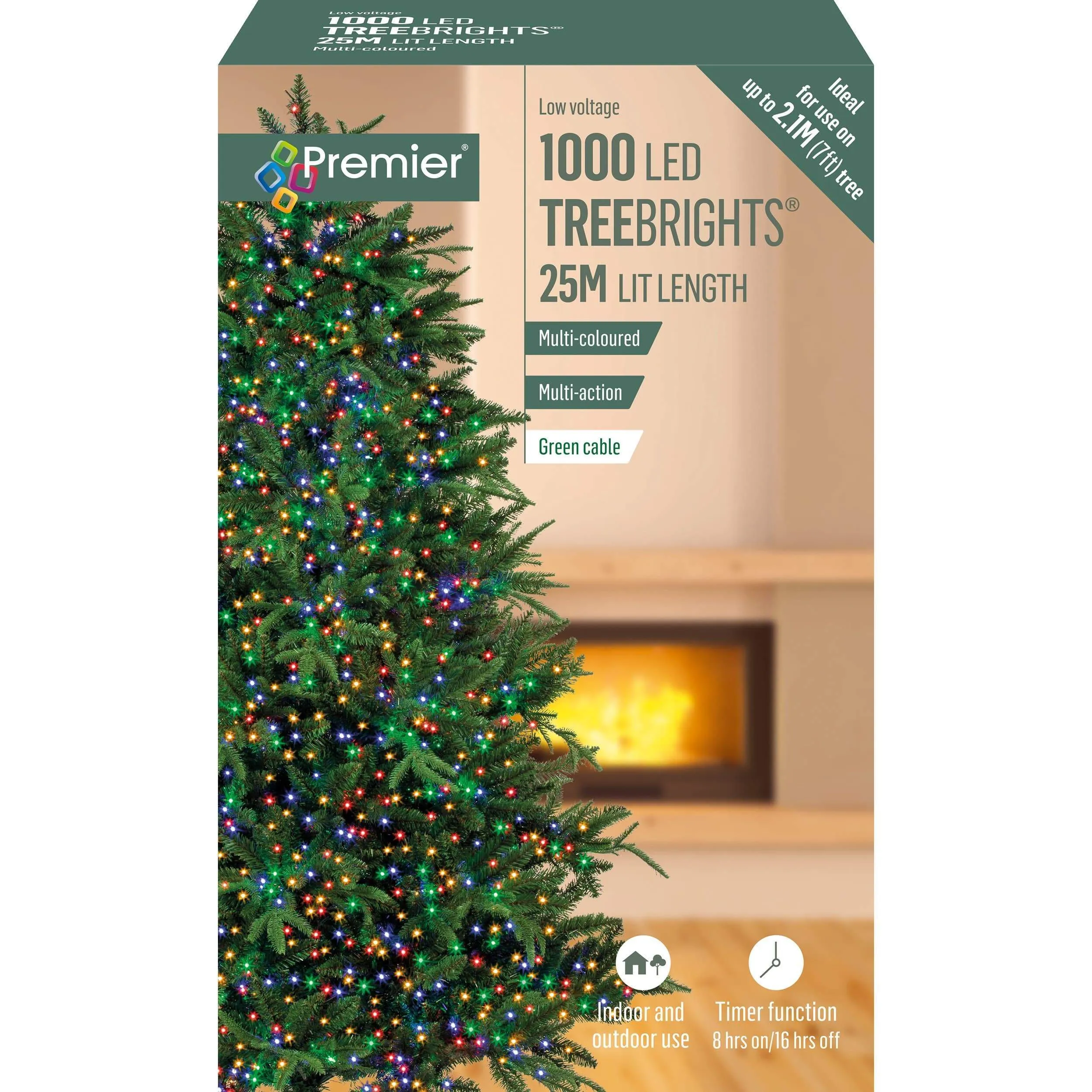 1000 LED Multicolour Treebright Lights