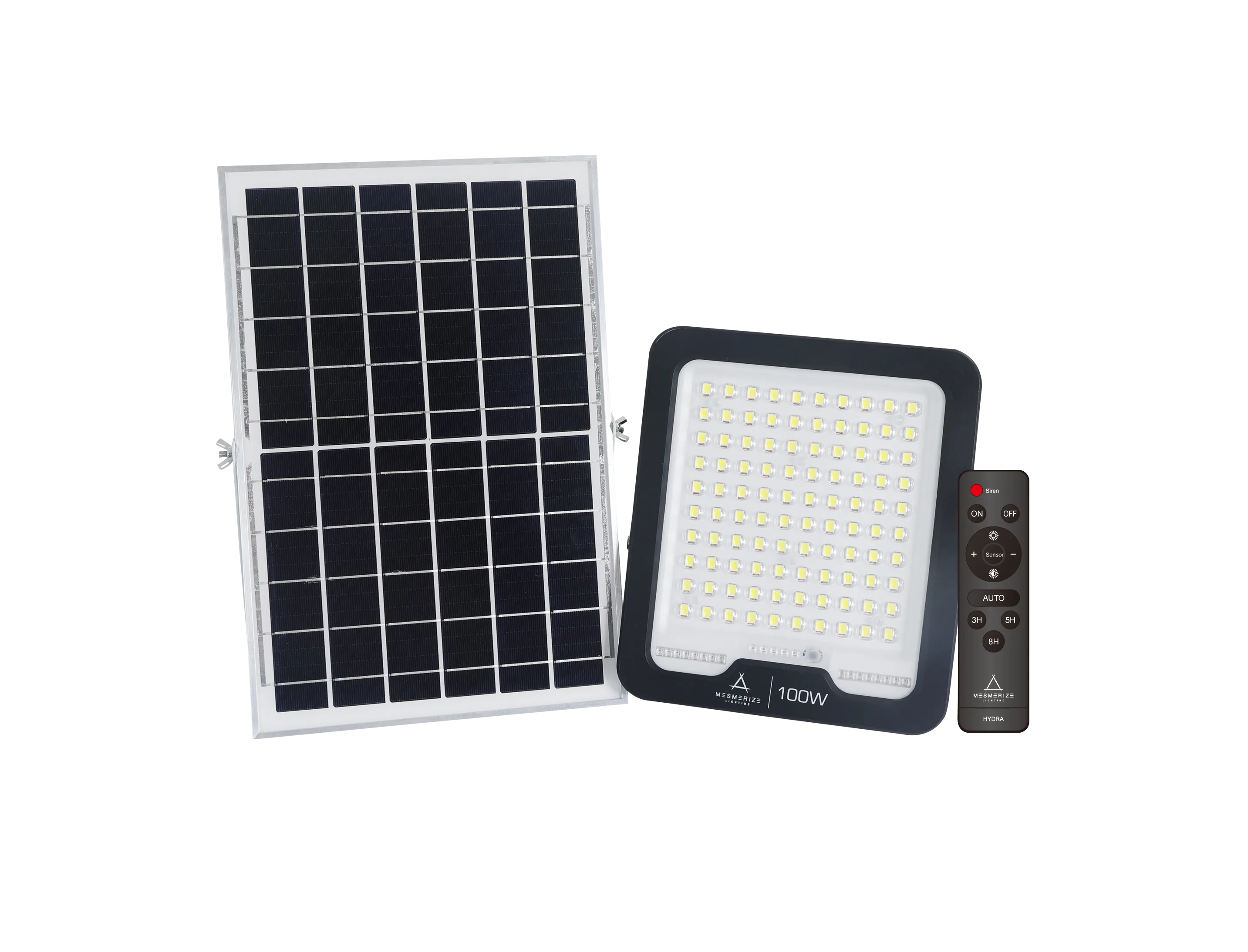 100W Solar Hydra Flood Light with Motion Sensor