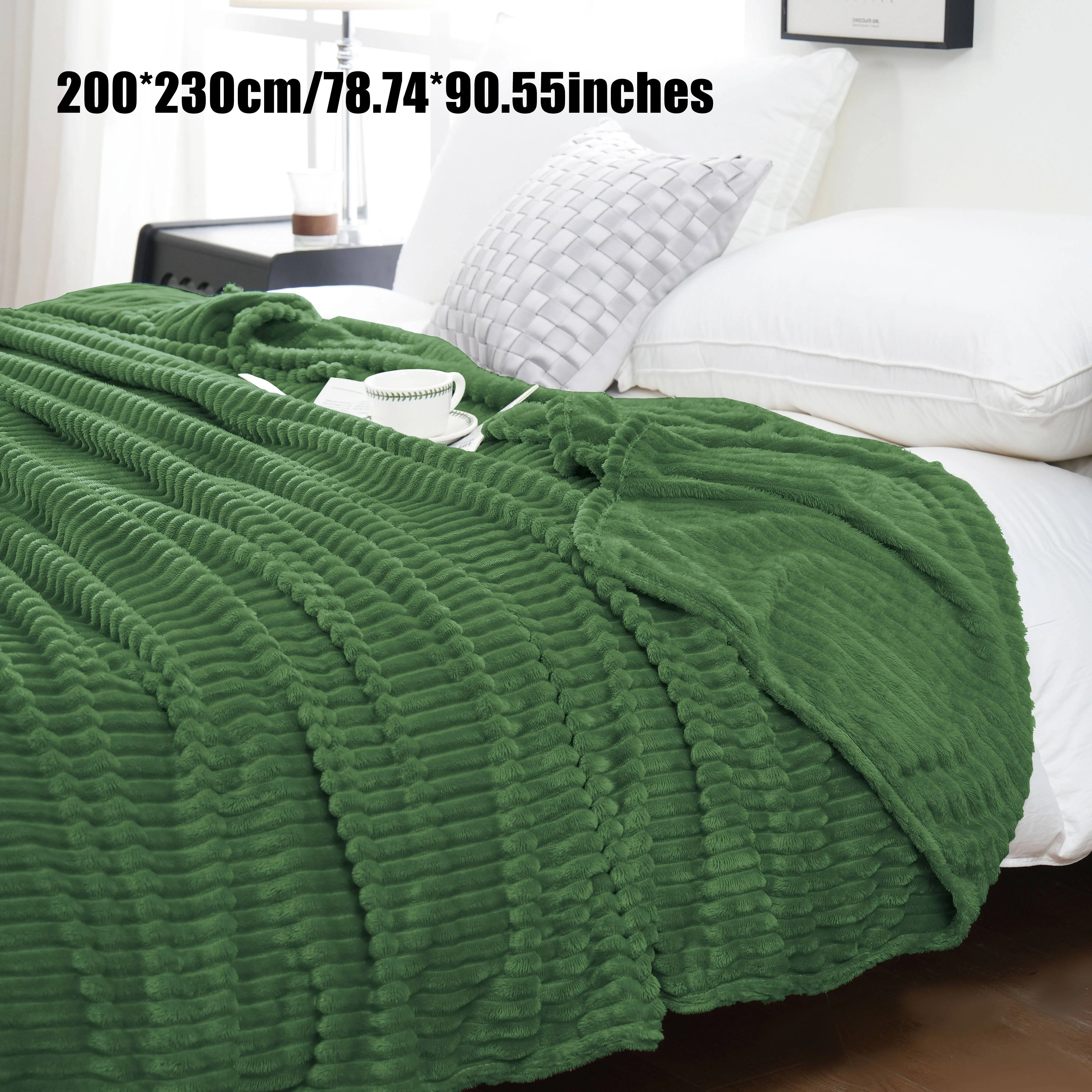 1pc 220GSM Drawstring Flannel Blanket, Plain Flannel Fleece Blanket, Suitable For All Seasons, Warm And Soft, Simple And Stylish, Suitable For Places, Bedrooms, Sofas, Offices, Pet Blankets