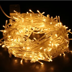 200 Super Bright Extra Long LED Icicle String Lights 13.5m - Warm White