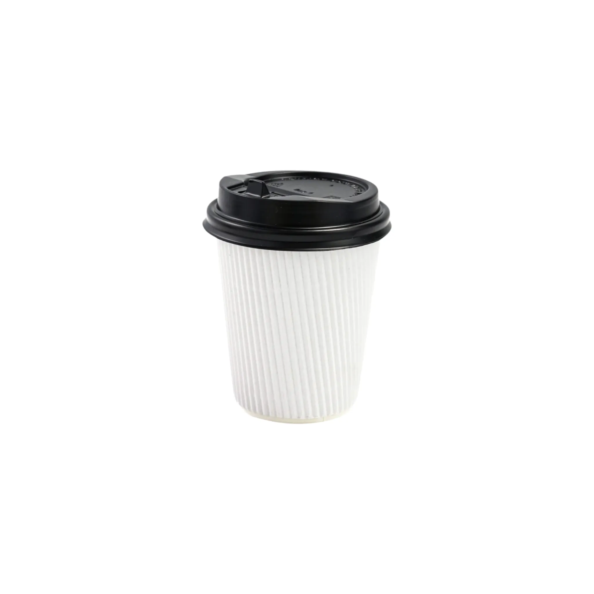 350ml Ripple Paper Coffee Cups White 5pack