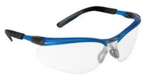 3M BX Safety Glasses With Black And Silver Nylon Frame And Clear Polycarbonate Anti-Fog Lens