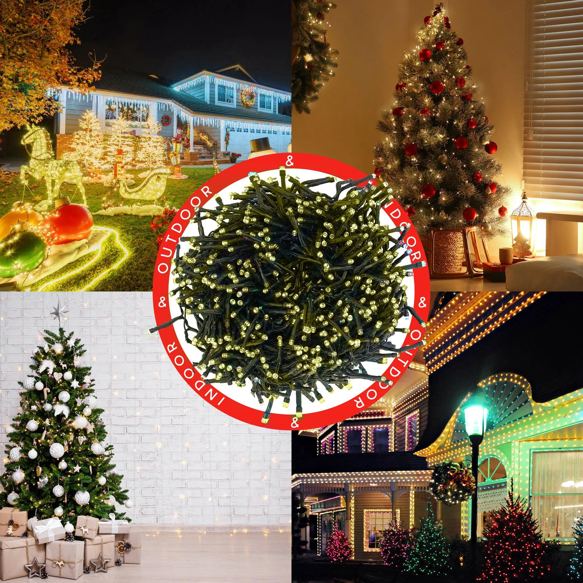 480 LED Cluster Lights Indoor/Outdoor - Warm White - 6m