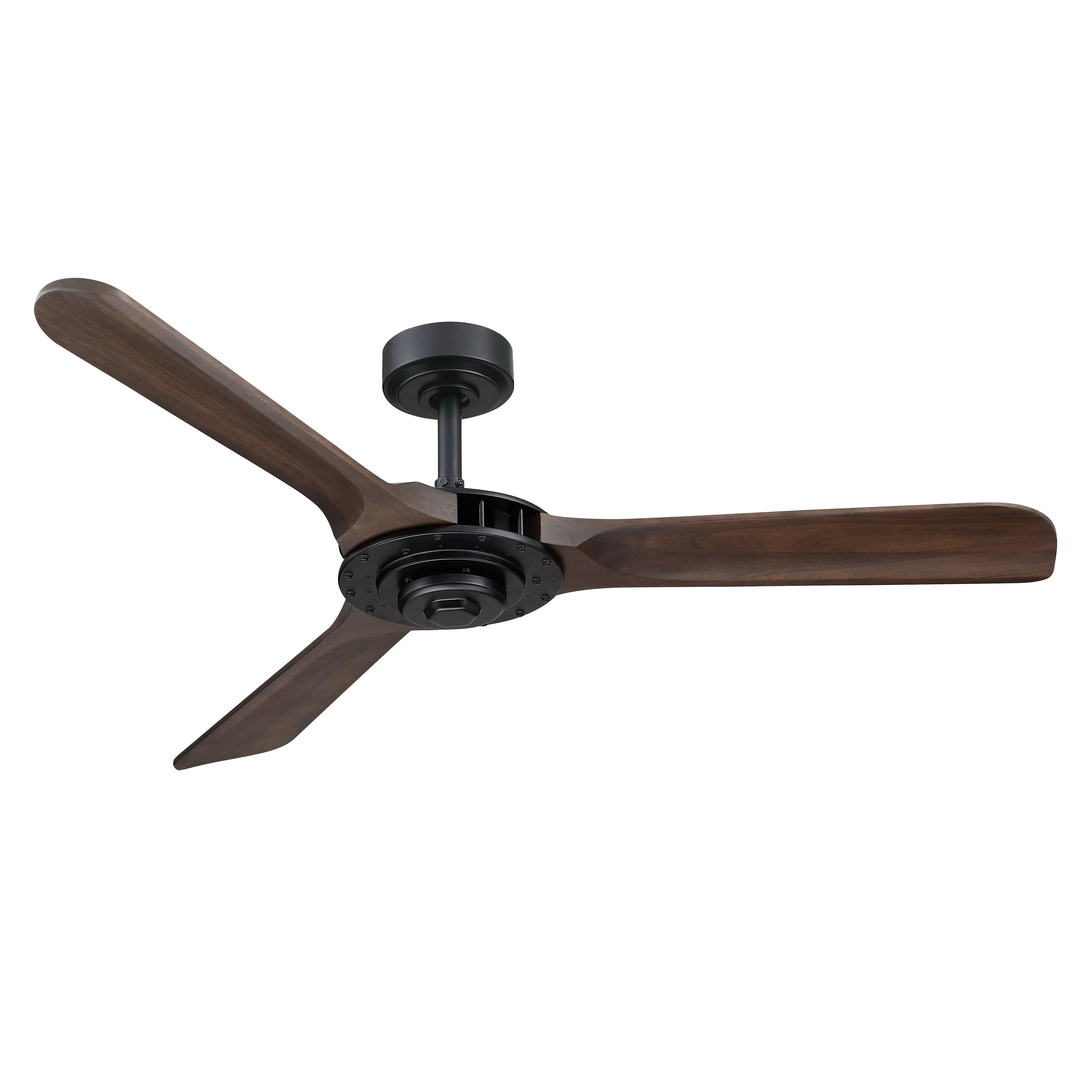 52" Aerofanture Industrial DC Motor Downrod Mount Reversible Ceiling Fan with Lighting and Remote Control