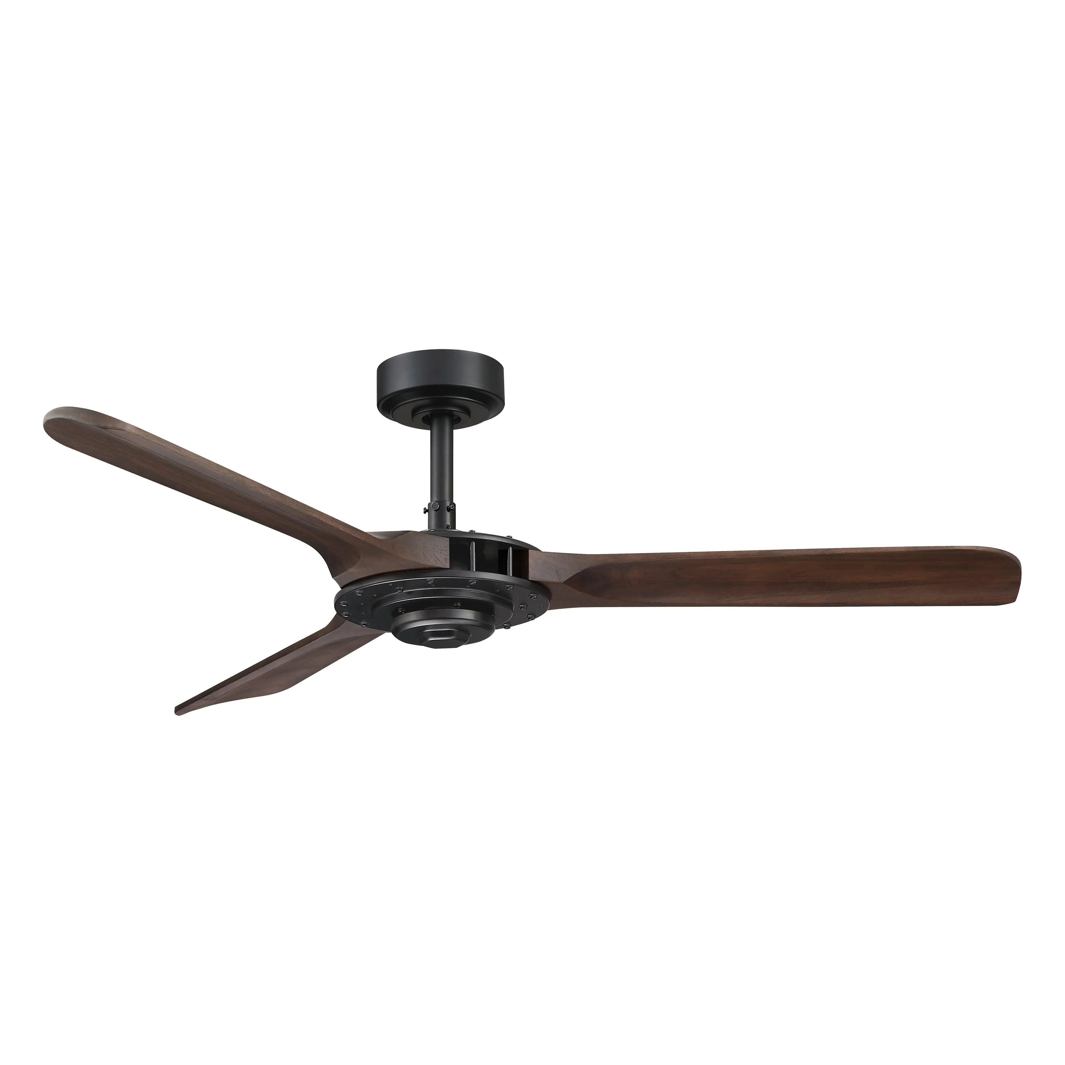 52" Aerofanture Industrial DC Motor Downrod Mount Reversible Ceiling Fan with Lighting and Remote Control