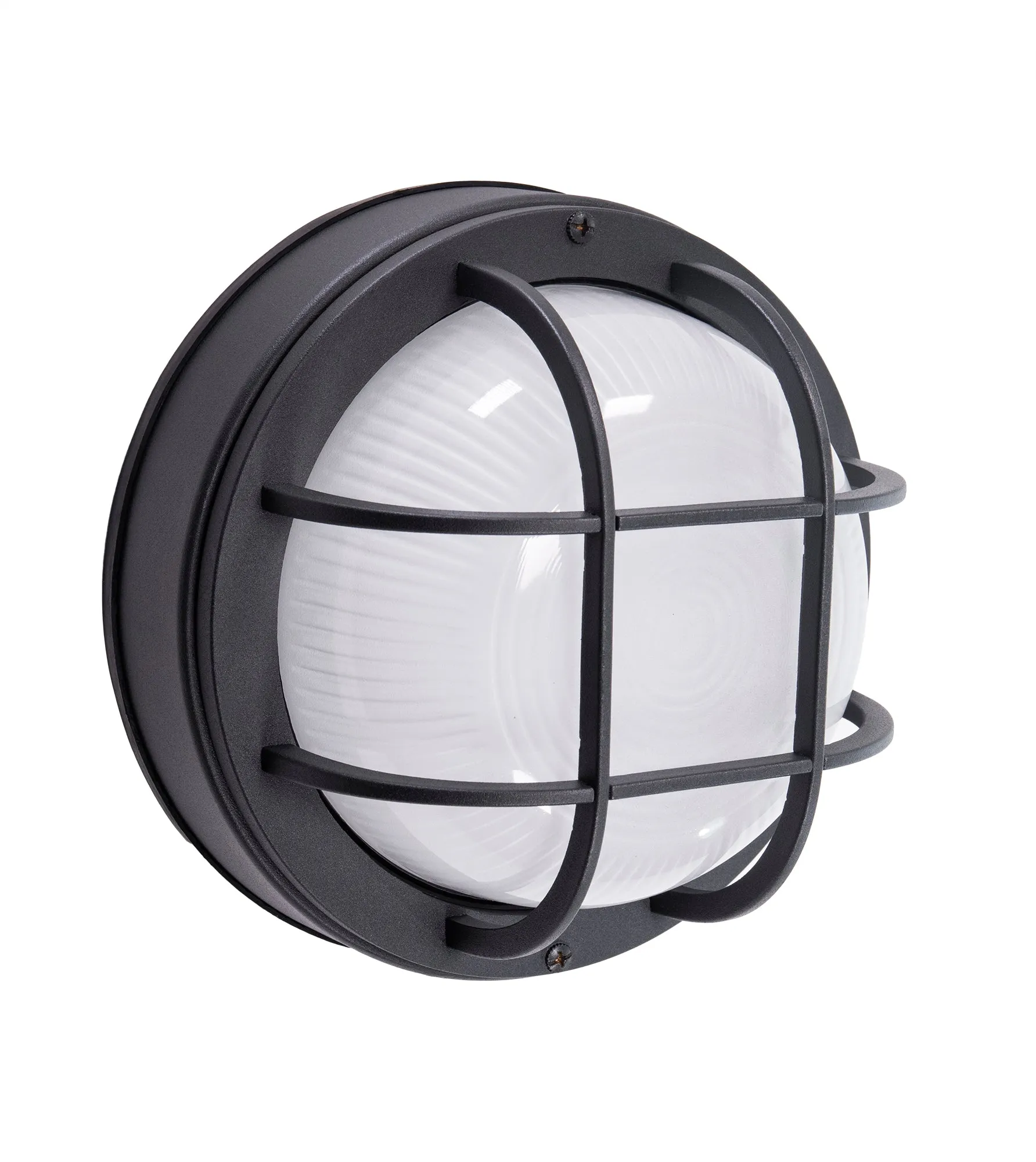 8” Round Integrated LED Nautical Bulkhead, 900 Lumens, 3K, in 3 Finishes