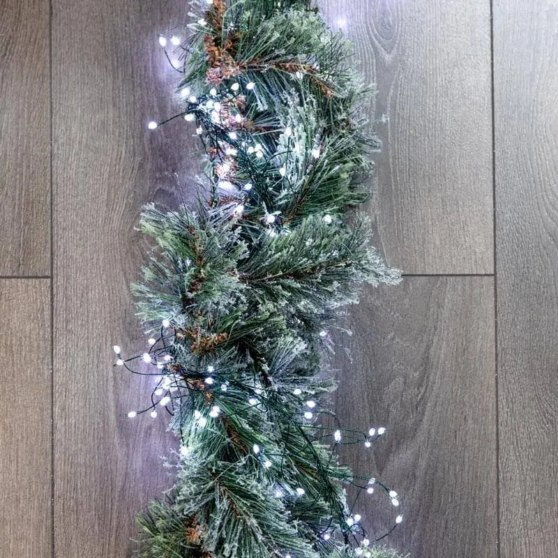 860 White Ultrabright Garland LED Lights - 5.4m