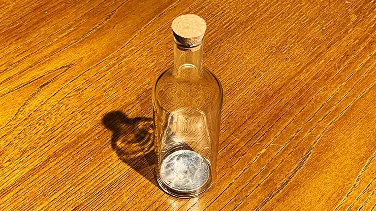 A Real Coin in a Bottle (Half Dollar)