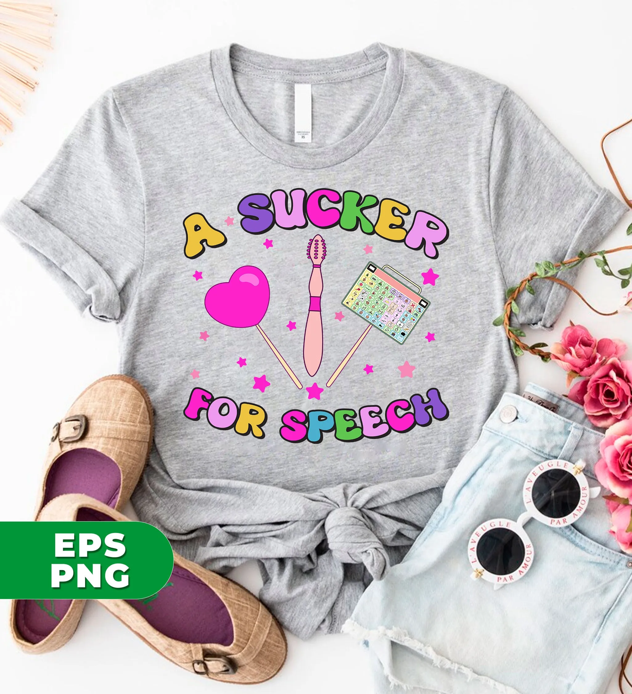 A Sucker For Speech, Speech Therapy, Happy Therapy, Digital Files, Png Sublimation