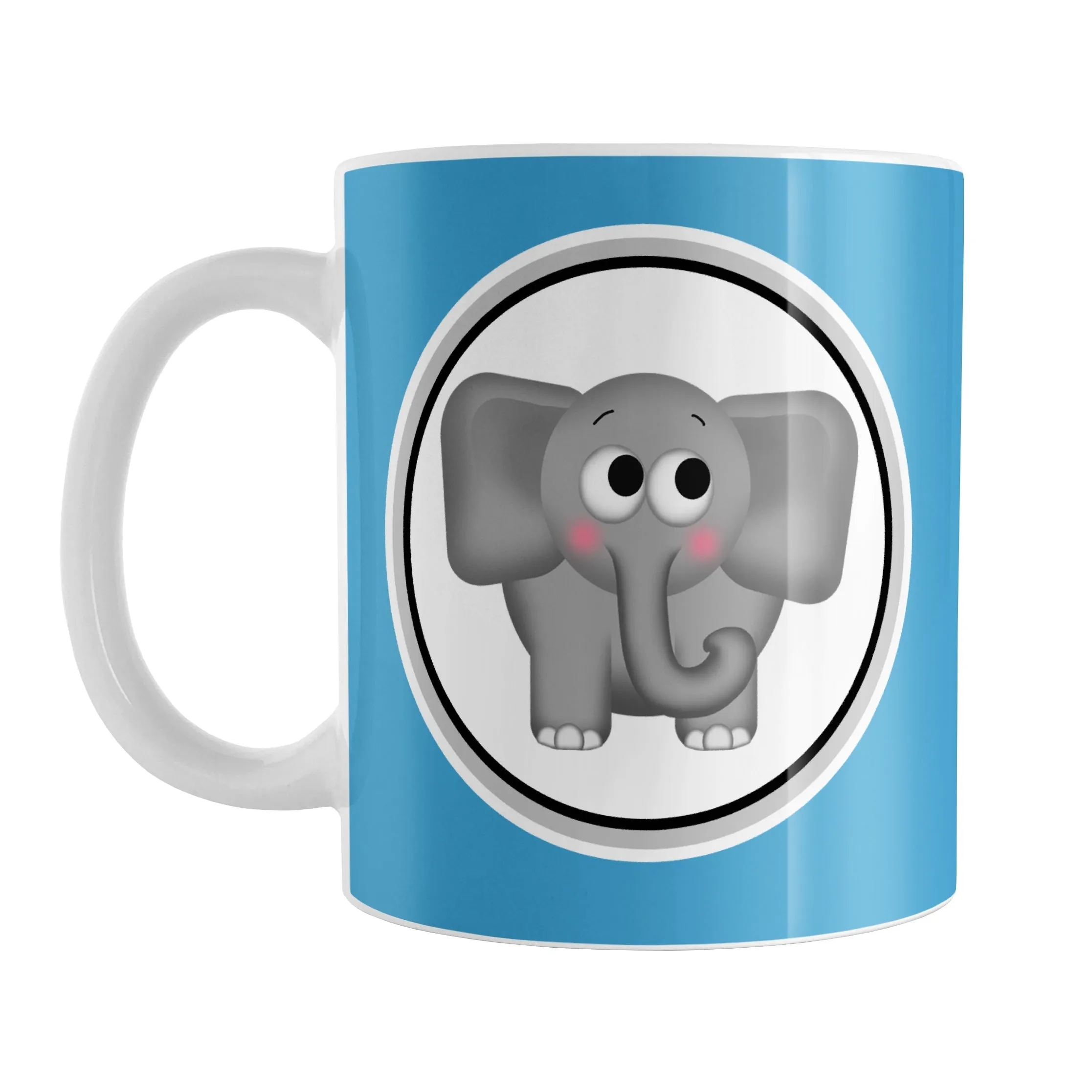 Adorable Blue Elephant Mug