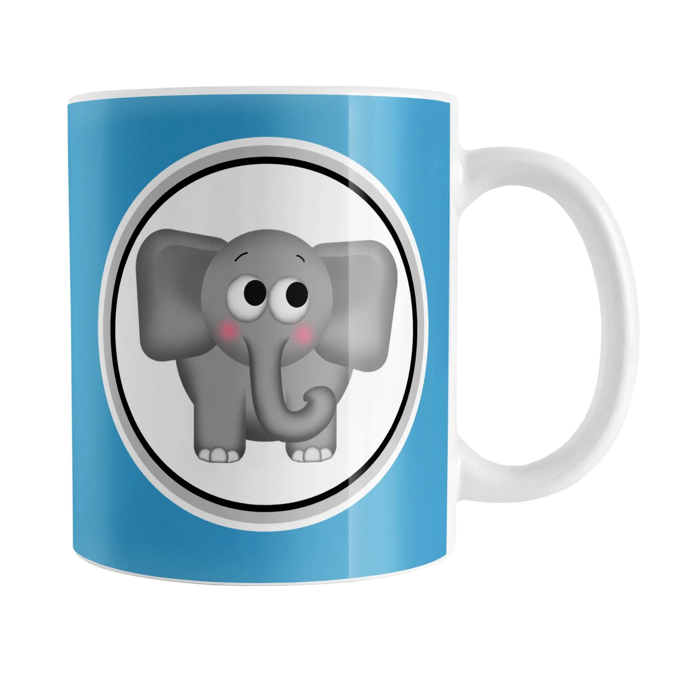 Adorable Blue Elephant Mug