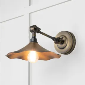 Aged Brass Flora Wall Light | From The Anvil