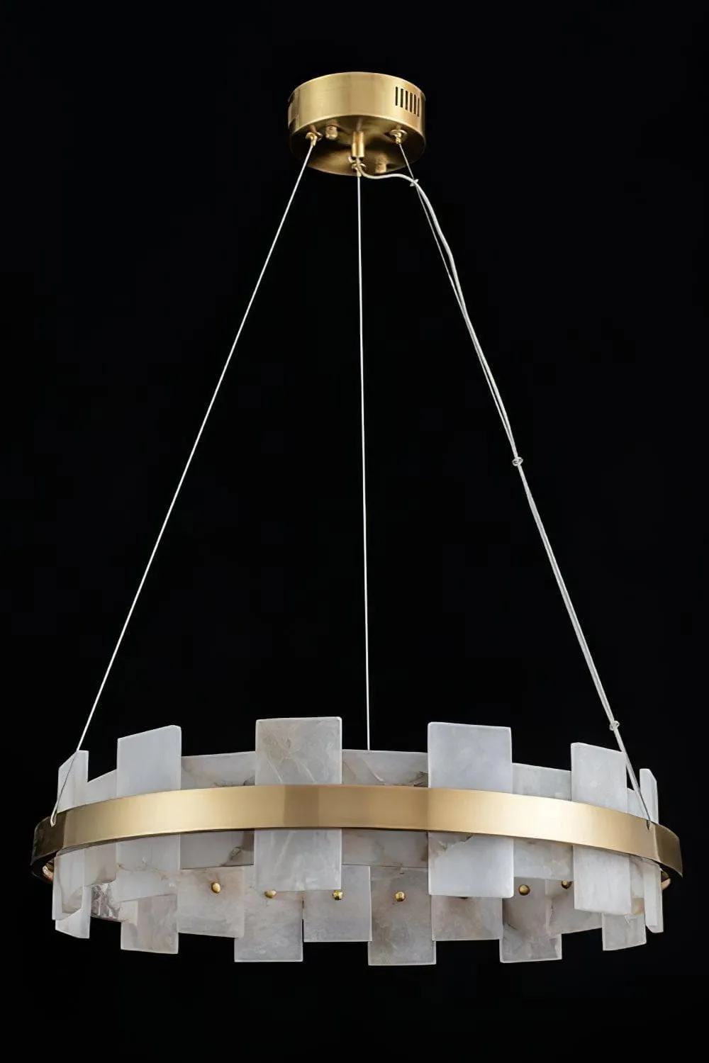 Alabaster Halo Chandelier