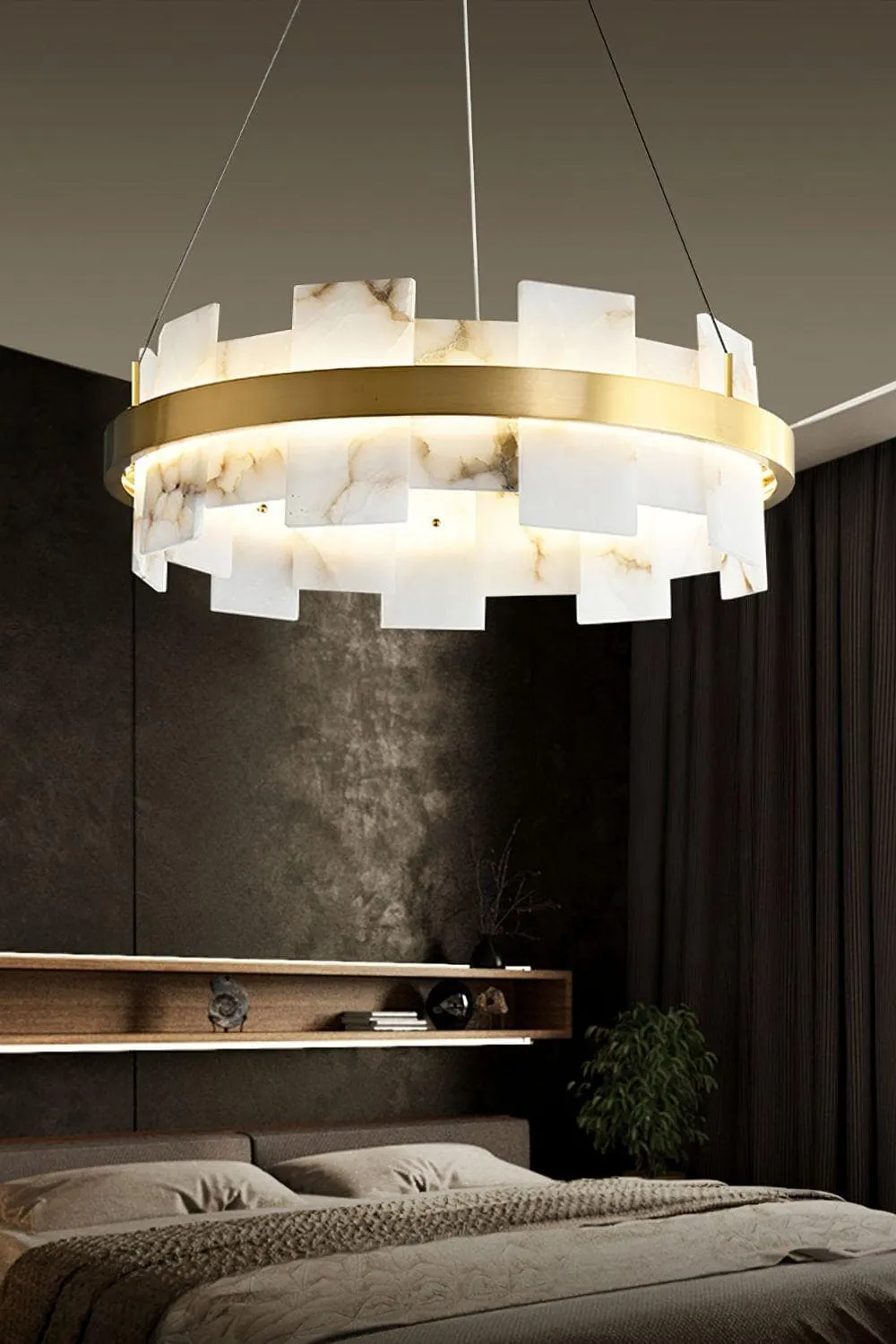 Alabaster Halo Chandelier