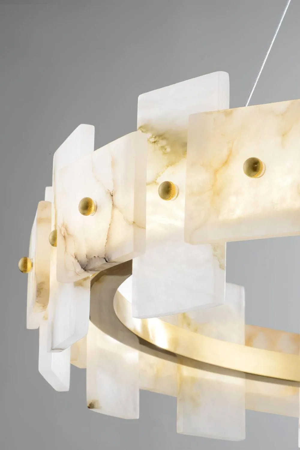 Alabaster Halo Chandelier