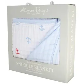 Alimrose - Muslin Snuggle Blanket - Anchor