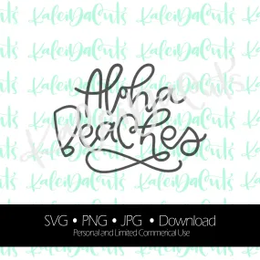 Aloha Beaches. Digital Download. SVG.