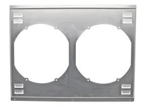 ALUMINUM EMC 1979-93 FORD 5.0L 302 LOUVERED DUAL FAN SHROUD DIRECT FIT HZ-79MU - NATURAL