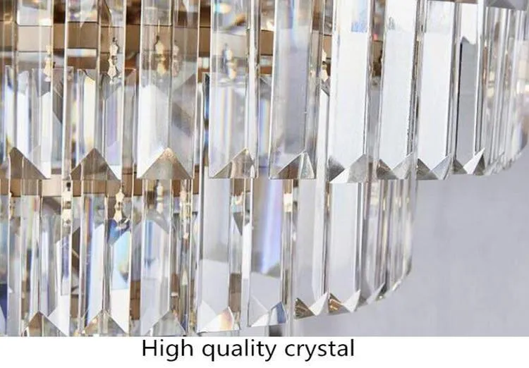 American Crystal Rectangular Chandelier -LED