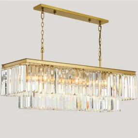 American Crystal Rectangular Chandelier -LED