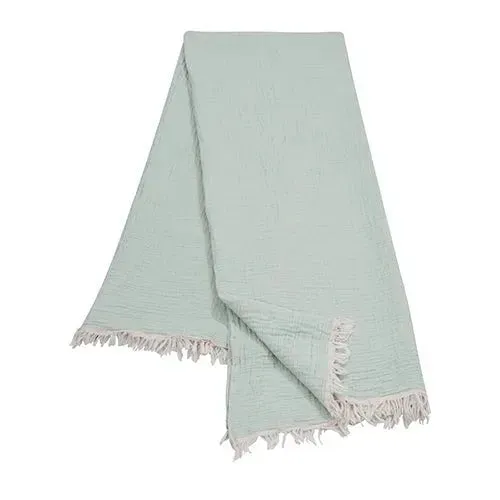 Andhome 80393AQB Aqua Blue Throw Blanket