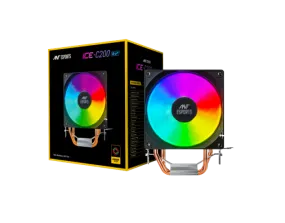 ANT ESPORTS DESKTOP AIR COOLER CPU FAN WITH RAINBOW LED (ICE C200 V2)