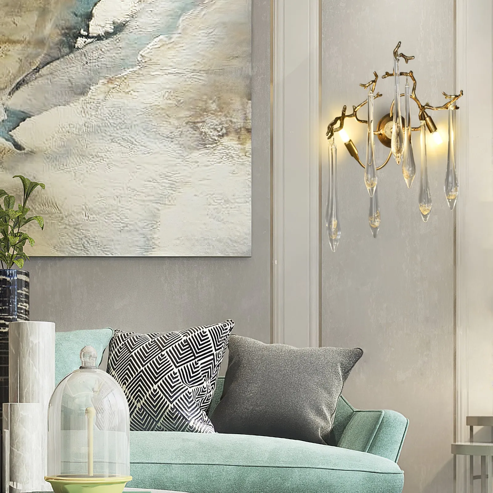 Aqua Salix Wall Lamp