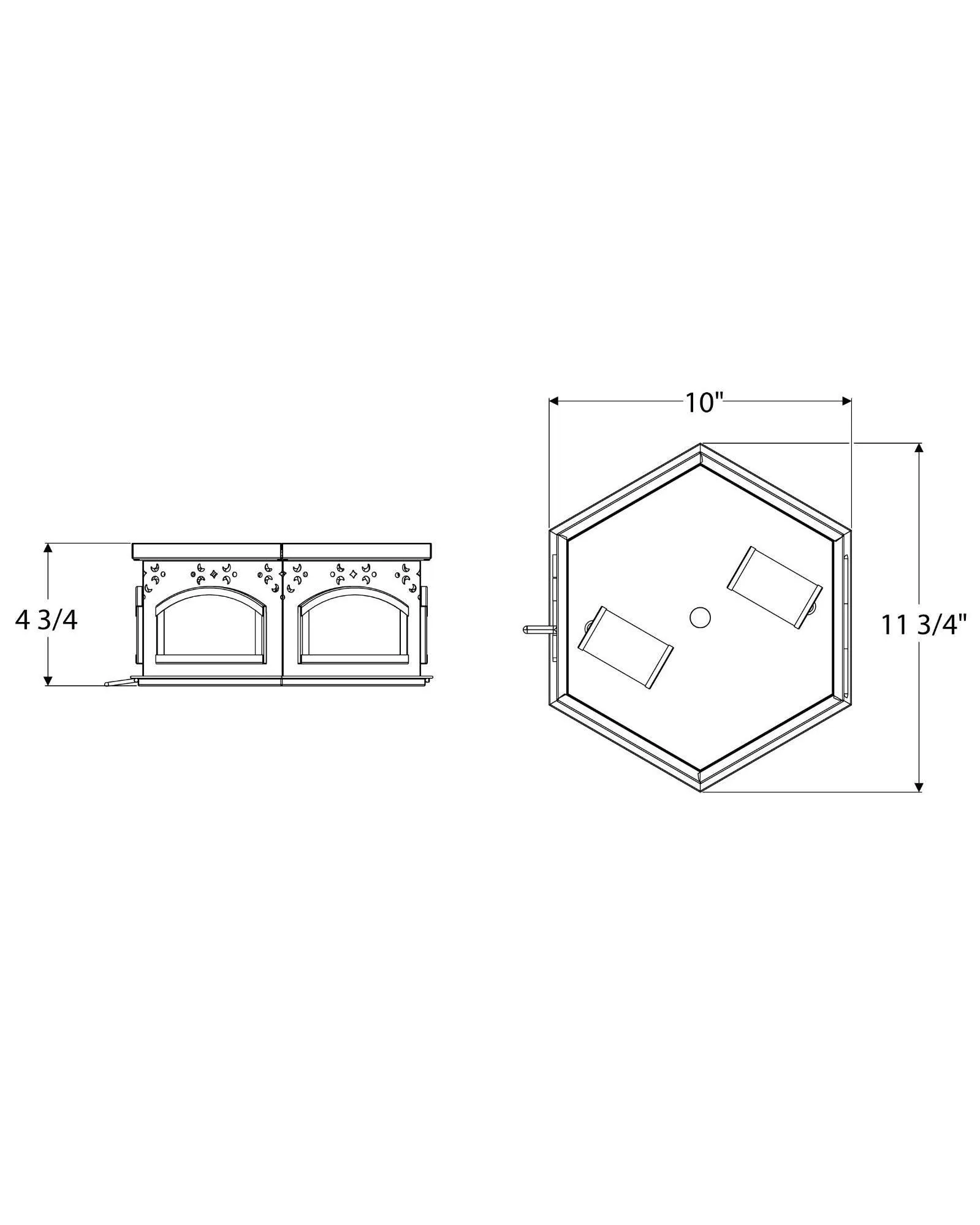 Arched Window Flush Mount Small