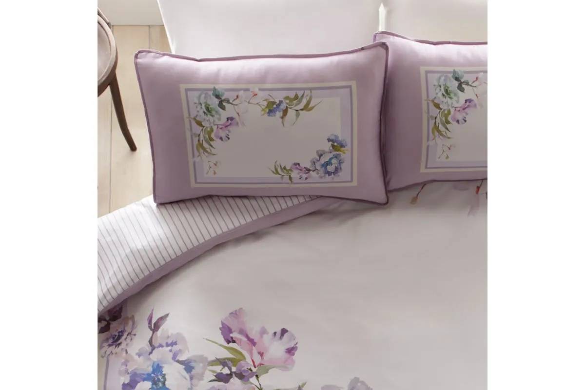 Arley Duvet Cover Set | Mauve | Super King