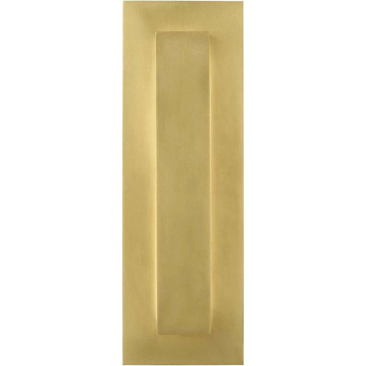 Aspen 15 In. LED Outdoor Wall Sconce with in-line Fuse Natural Brass Finish