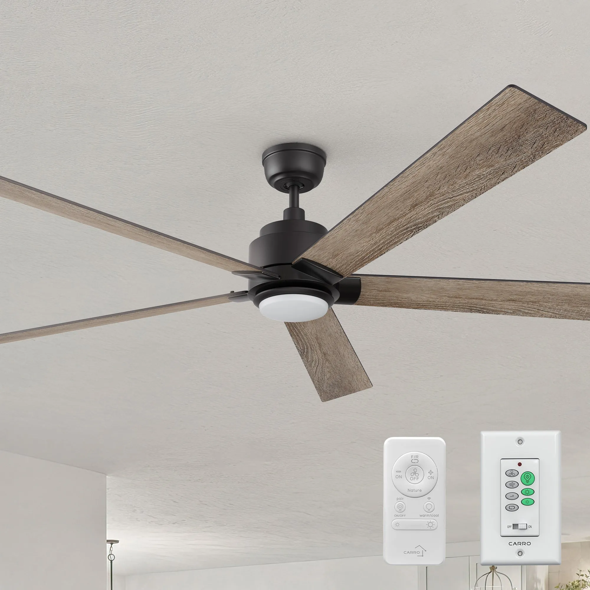 Aspen Smart Ceiling Fan with LED Light Remote Outdoor/Indoor 70"