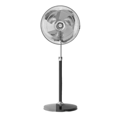 BAJAJ HUURICANE 450 mm 3 Blade Pedestal Fan  (BLACK, CHROME, RED, BROWN)