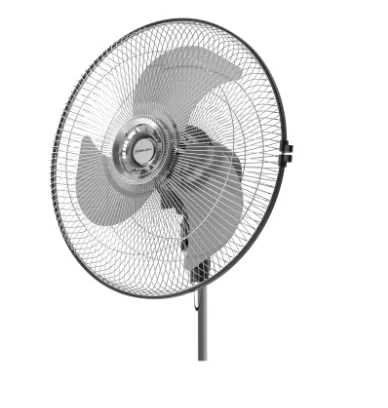 BAJAJ HUURICANE 450 mm 3 Blade Pedestal Fan  (BLACK, CHROME, RED, BROWN)