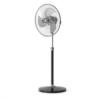 BAJAJ HUURICANE 450 mm 3 Blade Pedestal Fan  (BLACK, CHROME, RED, BROWN)