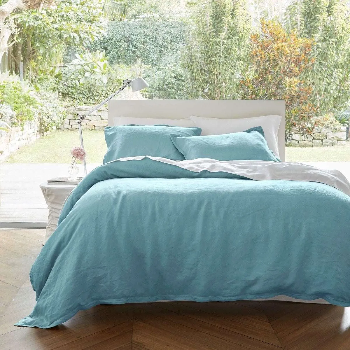 Baltic Linen Blue Duvet Set - Queen