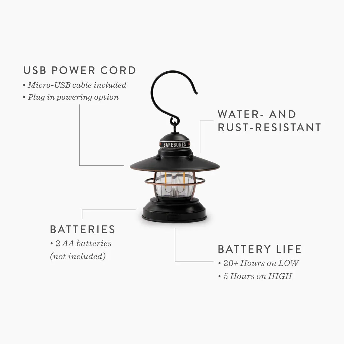 Barebones Edison Mini Lantern