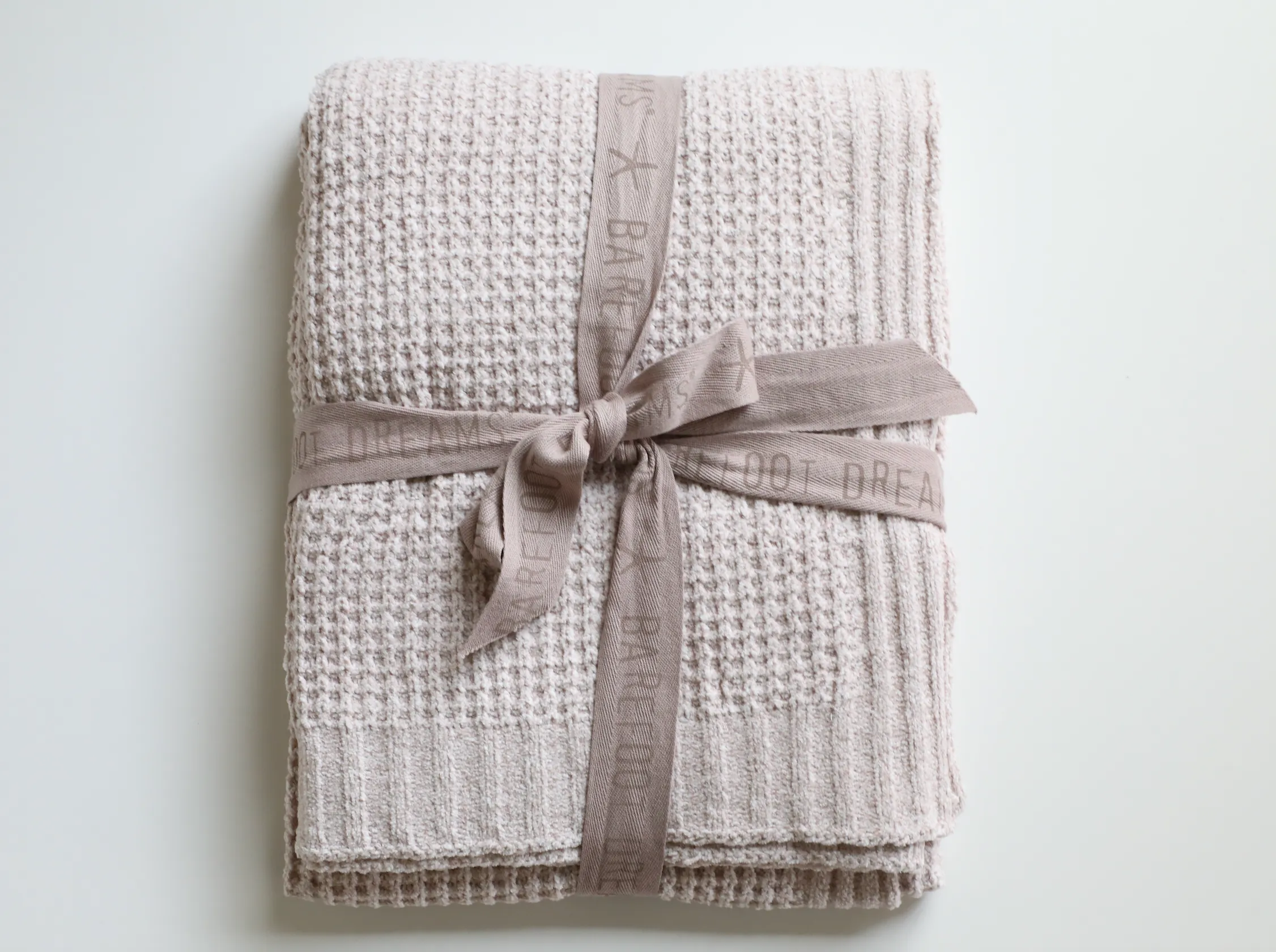 Barefoot Dreams - Waffle Throw Blanket in HE Faded Rose