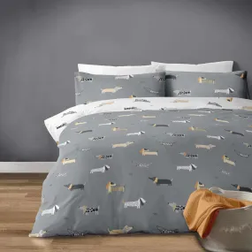 Bellissimo Dachys Duvet Set - Grey