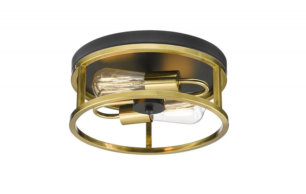 Bethel International 2 Light Flush Mount Model: YS2180C12BGD