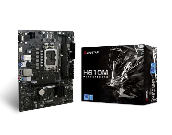 Biostar Motherboard 610  (H610MHP DDR4) DDR4 (FOR INTEL 12th | 13th Gen)