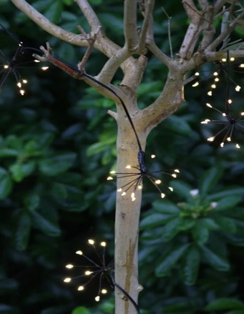 Black Star Burst Chain Fairy Lights