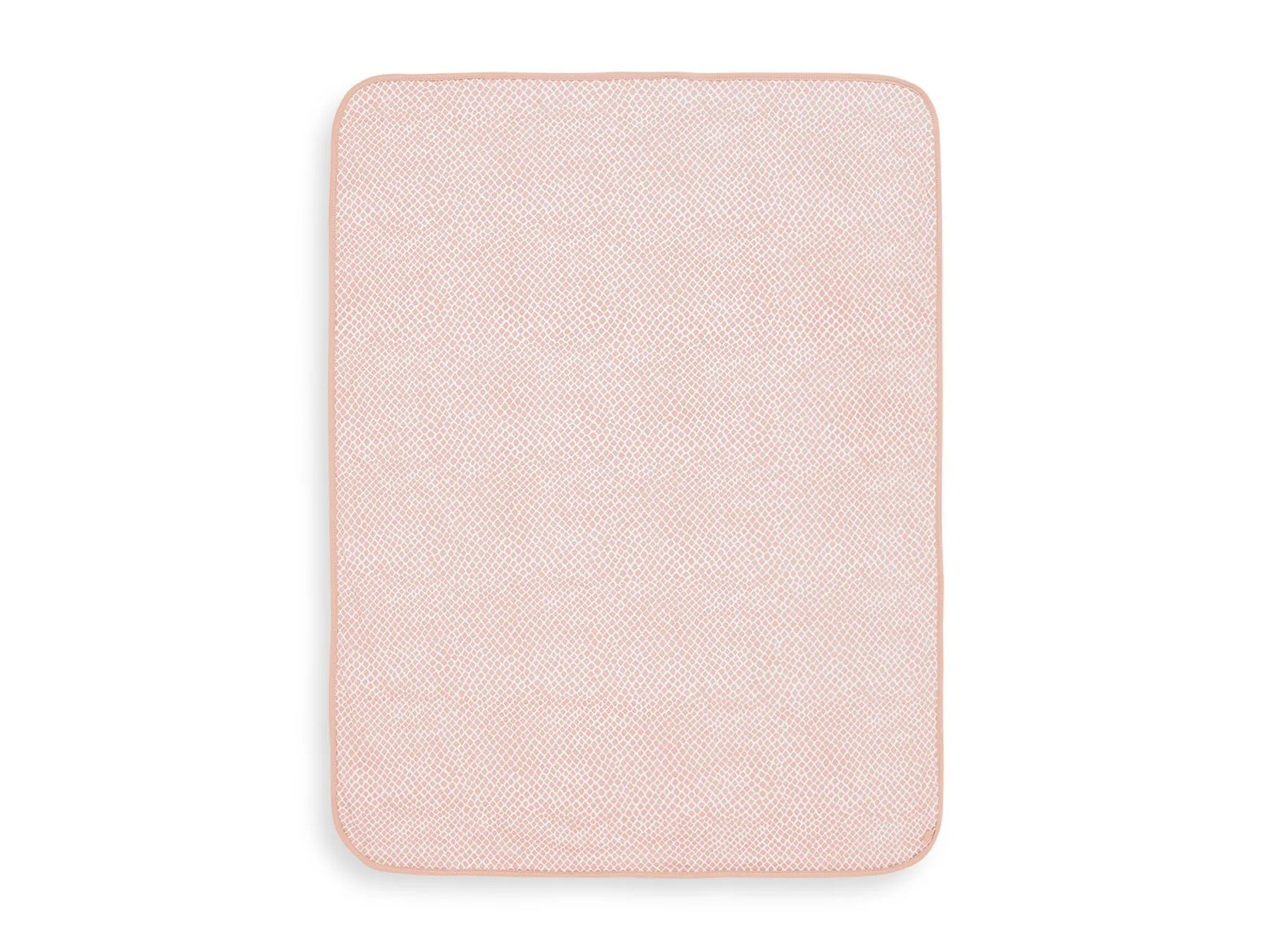 Blanket Cradle Jersey 75x100cm Snake - Pale Pink