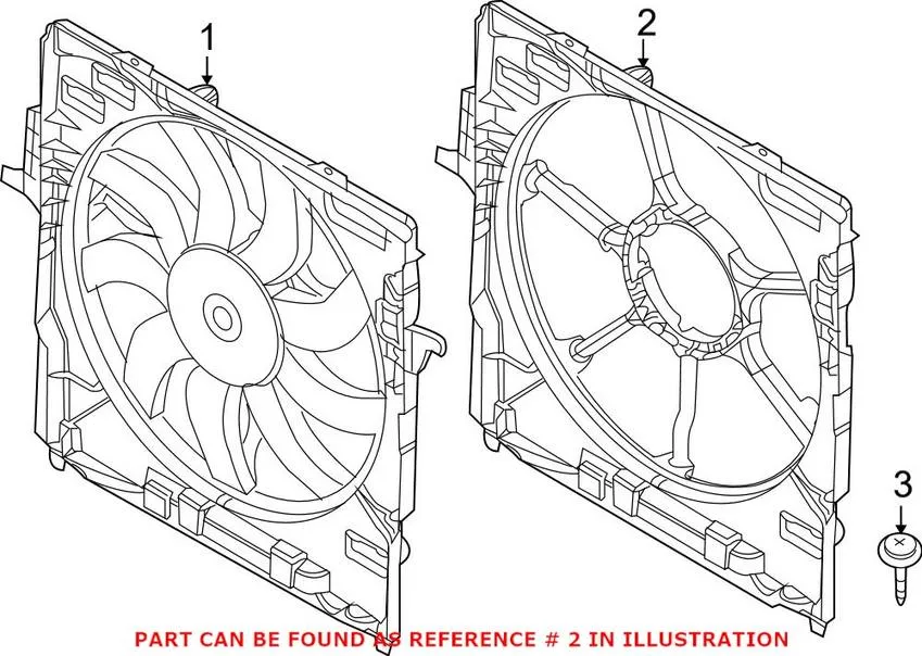 BMW Engine Cooling Fan Shroud 17428618246