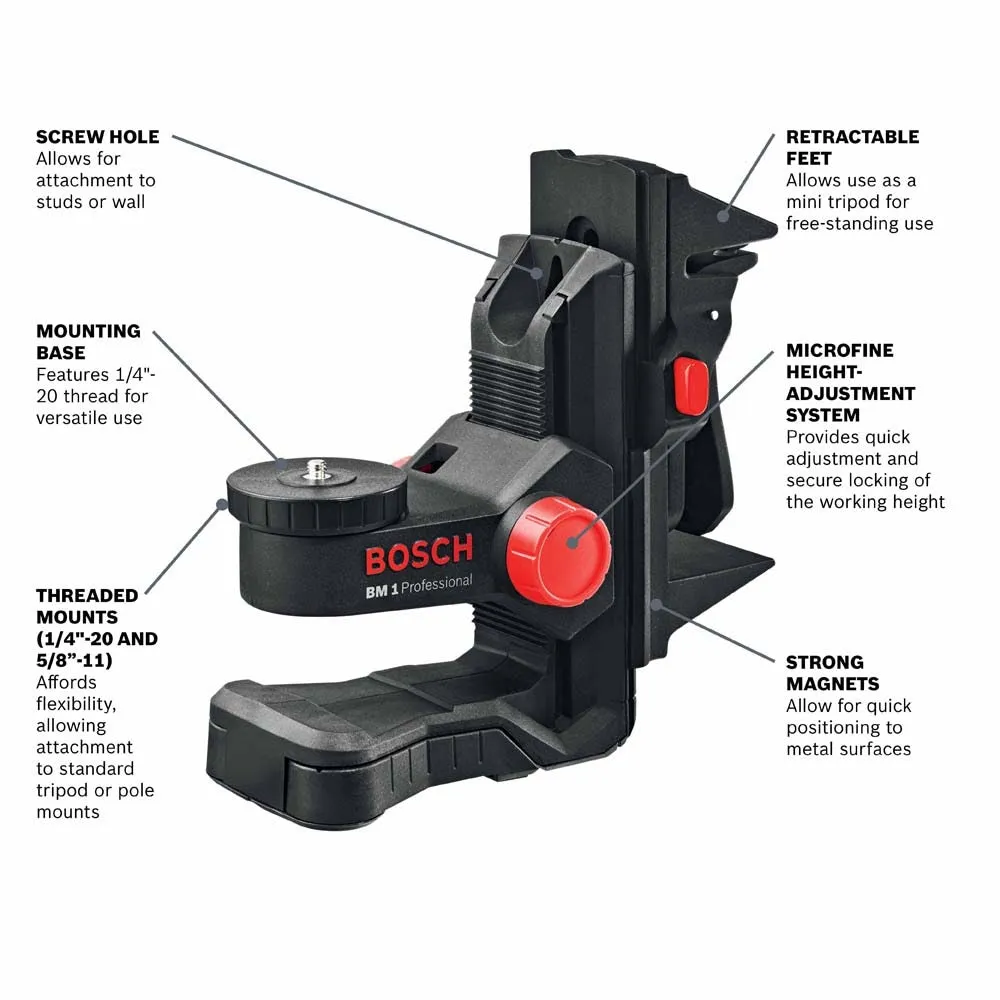 Bosch BM1 Positioning Device for Line and Point Lasers