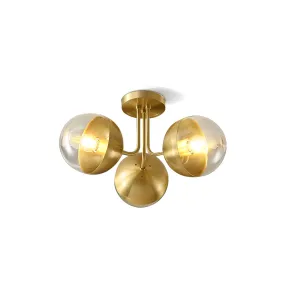 Brass Globulars Ceiling Lamp