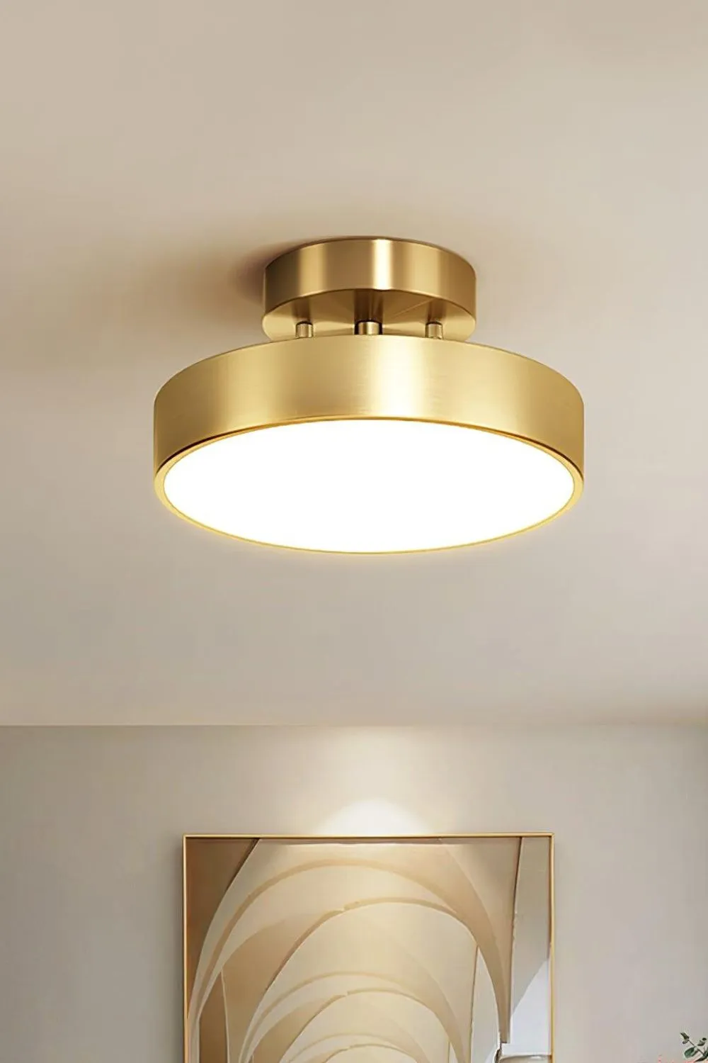 Brass Hero Rotating Ceiling Lamp