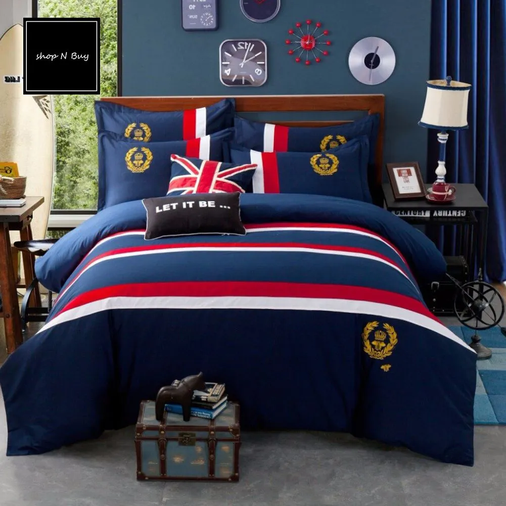 Britsih Style Oxford Duvet Set - SBP123