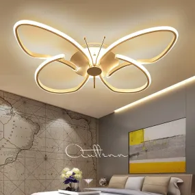 Butterfly Led Ceiling Light Modern White Color Ceiling Lamps In Kitchen Kids Bedroom Dining Room Dimmable Children Ceiling Lamp